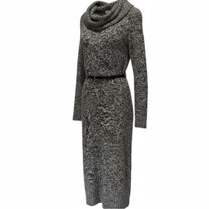 The Limited Black and White Knit Sweater Dress